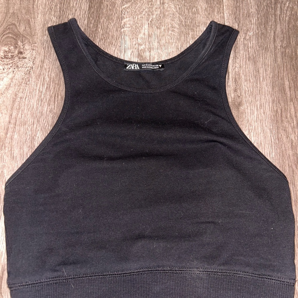 Zara Classic Black Tank Top